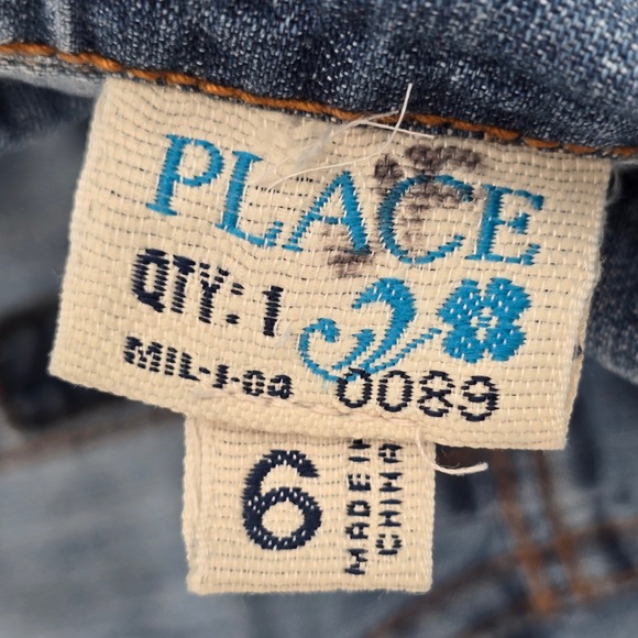 The Childrens Place Girls Denim Dress with Zipper and Pockets Size 6 - Picture 3 of 6